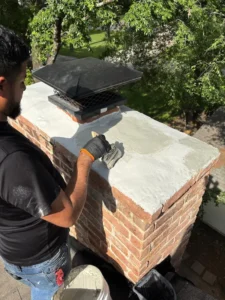 Chimney Pressure Washing & Sealing Project