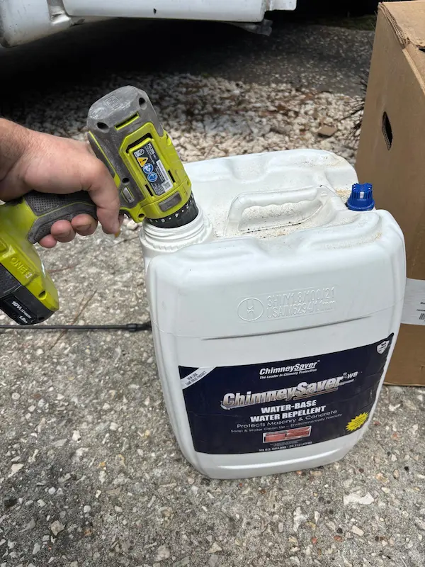 Chimney Pressure Washing & Sealing Project