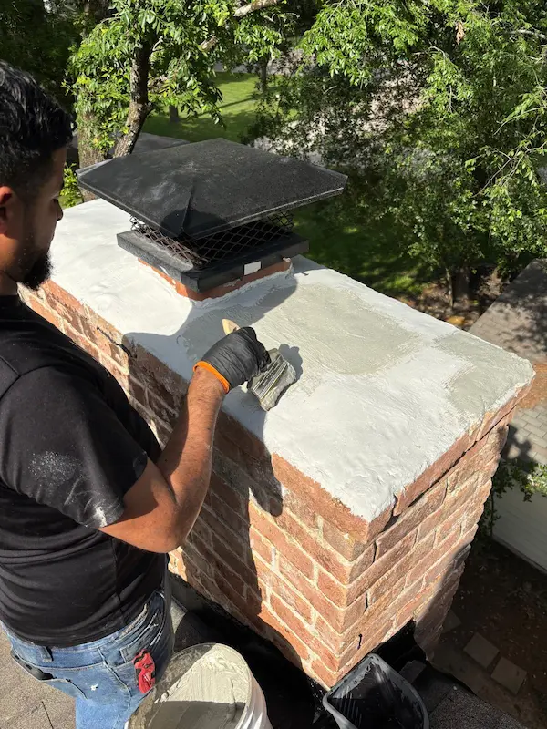 Chimney Pressure Washing & Sealing Project