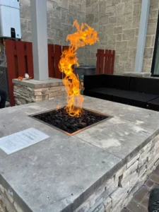 Outdoor Fireplace in Beaumont
