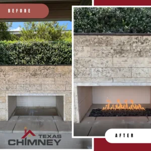 Fireplace Firepit Burner Replacement in North Houston