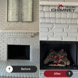 Gas Fireplace Makeovers in Houston