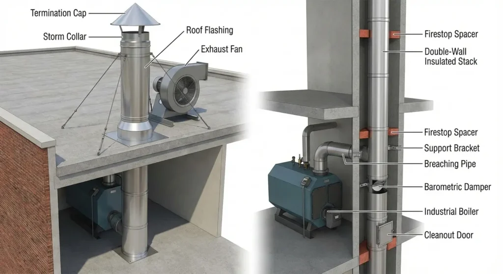 complete commercial chimney system