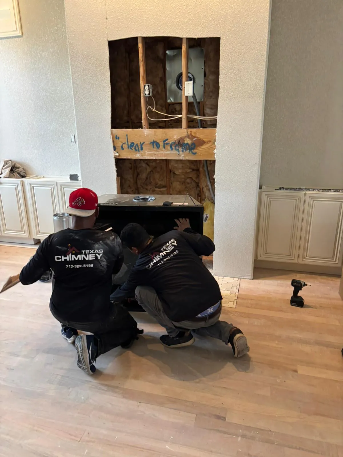 Modern Fireplace Installation