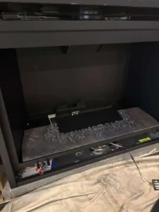 a Napoleon Ascent series electric fireplace insert