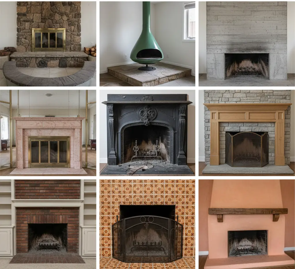Outdated Fireplaces