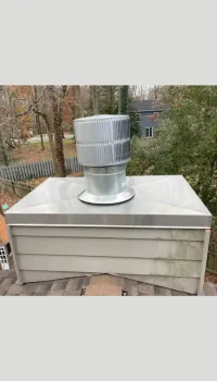 New Galvanized Chimney Chase Pan